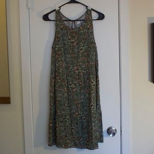 Olive Floral Sundress